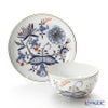 マイセン（Meissen） ブルーオニオン レッド＆ゴールド 800117／24634 湯のみ（ソーサー付）