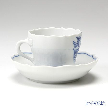 マイセン（Meissen） ブルーオニオン スタイル 801001／00580 モカカップ＆ソーサー