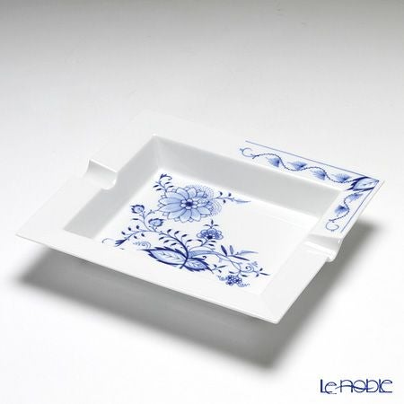 マイセン（Meissen） ブルーオニオン スタイル 801001／53n76 アッシュトレイ 21cm ホワイトリム