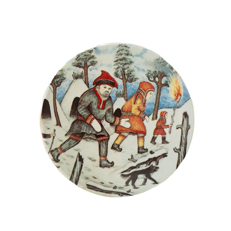 【1点限り】北欧ヴィンテージ アラビア（ARABIA） アンドレアス・アラリスト／A. Alariesto 記念プレート 1982 未来へ