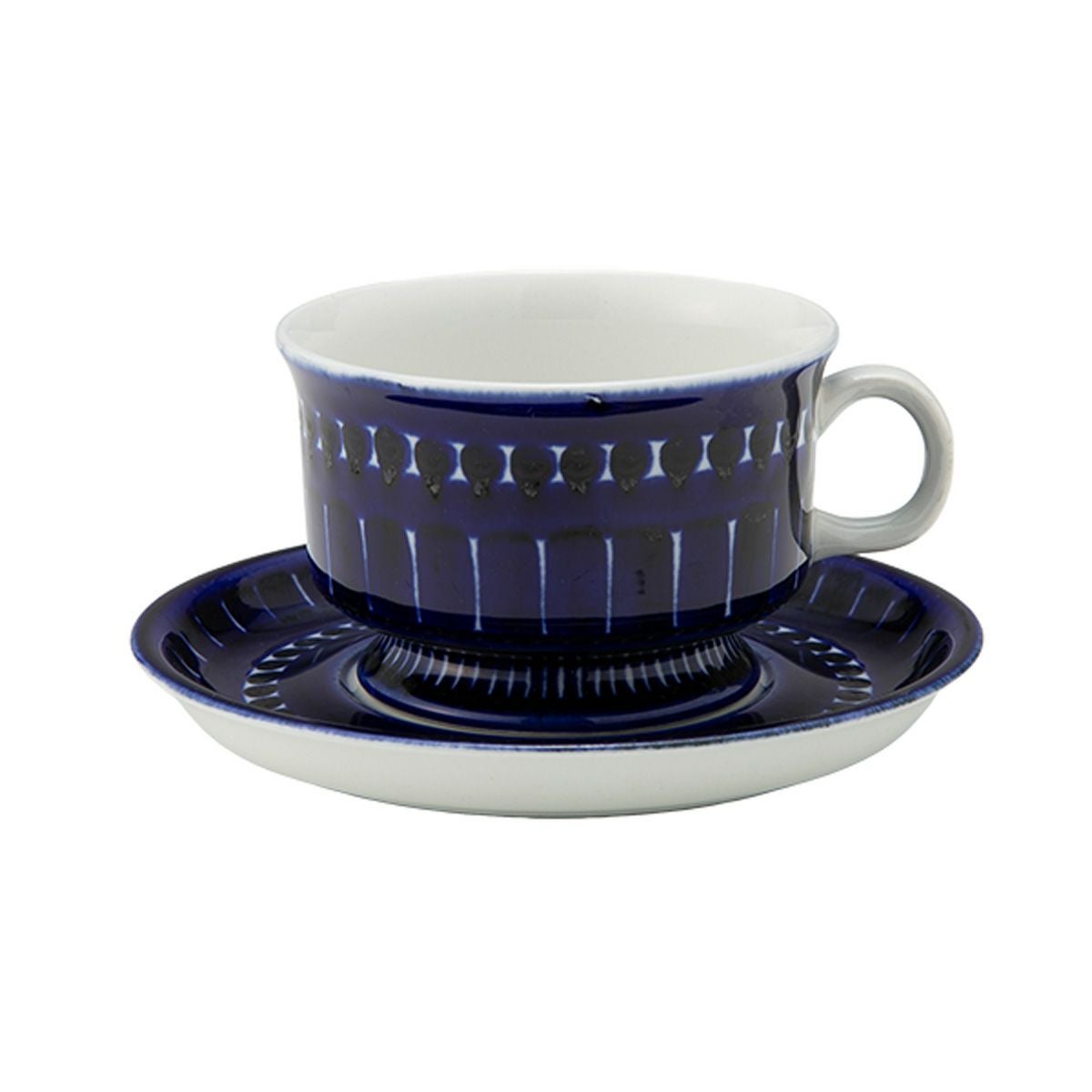 【1点限り】北欧ヴィンテージ アラビア（ARABIA） バレンシア／Valencia コーヒーカップ＆ソーサー 01