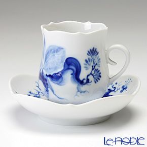 マイセン（Meissen） ブルーオーキッド 824001／23581 モカカップ＆ソーサー