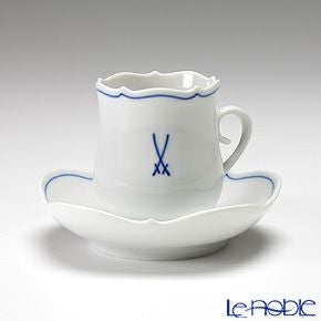 マイセン（Meissen） ホワイトマイセン（VIP） 825009／23581 モカカップ＆ソーサー