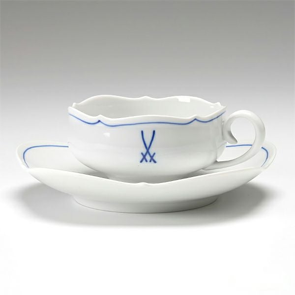 マイセン（Meissen） ホワイトマイセン（VIP） 825009／23633 ティーカップ＆ソーサー 150ml