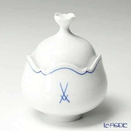 マイセン（Meissen） ホワイトマイセン（VIP） 825009／23925 カバードシュガー 11cm