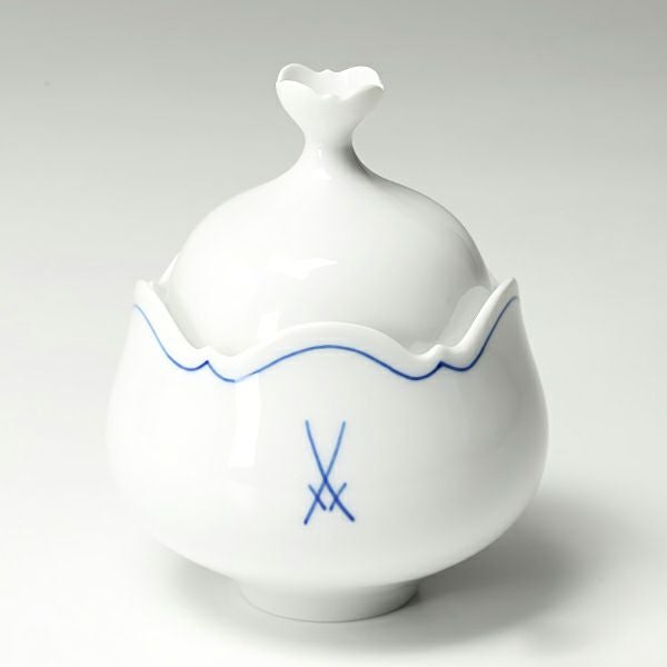 マイセン（Meissen） ホワイトマイセン（VIP） 825009／23925 カバードシュガー 11cm