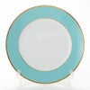 アウガルテン（AUGARTEN） ターコイズ（6825T） ゴールドリム（細） チャージャープレート 28cm（001シューベルトシェイプ）