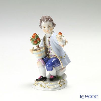 マイセン（Meissen） マイセン人形 90c300／60360 花を持つ少年 
