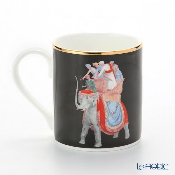 ロイカーカム ブレナム宮殿（インディアンルーム） マグ（エレファント／ブラック） 280ml