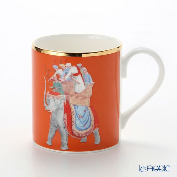 ロイカーカム ブレナム宮殿（インディアンルーム） マグ（エレファント／オレンジ） 280ml