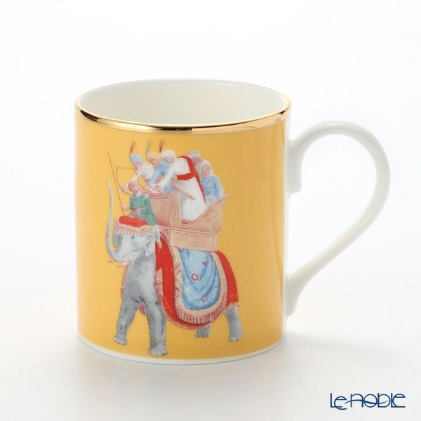 ロイカーカム ブレナム宮殿（インディアンルーム） マグ（エレファント／イエロー） 280ml