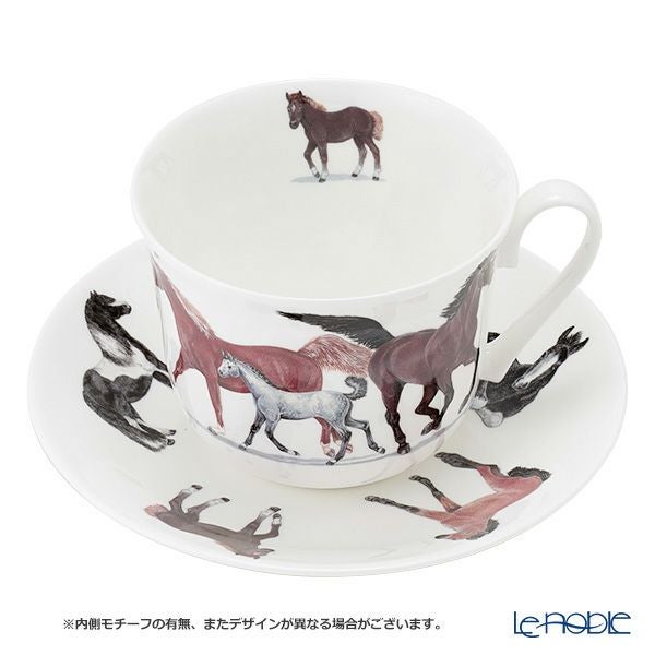 ロイカーカム ホース モーニングカップ＆ソーサー 480ml