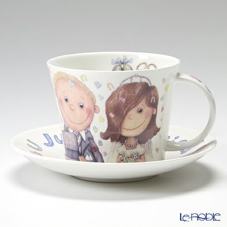 ロイカーカム ウェディングディ モーニングカップ＆ソーサー（ローラ） 480ml