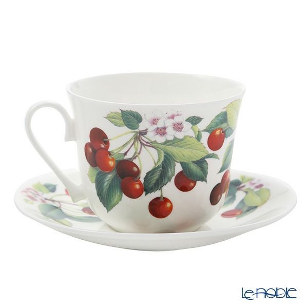 ロイカーカム チェリー モーニングカップ＆ソーサー 480ml