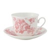 ロイカーカム ピンク ビクトリア モーニングカップ＆ソーサー 480ml