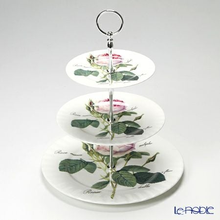ロイカーカム ルドゥトロサ／ルドゥーテ・ローズ 3段ケーキスタンド