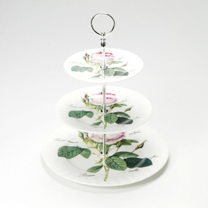 ロイカーカム ルドゥトロサ／ルドゥーテ・ローズ 3段ケーキスタンド