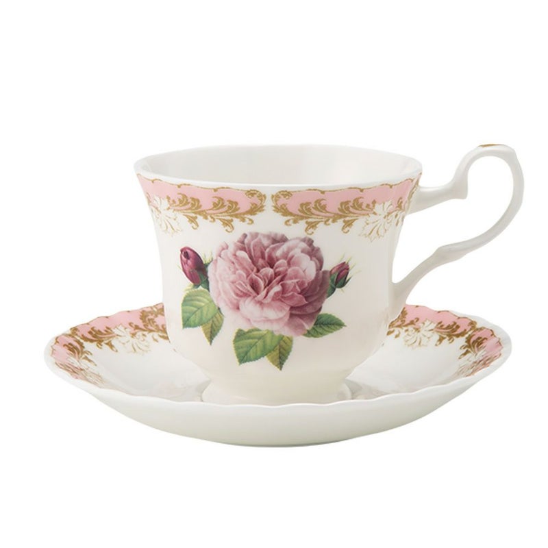 ロイカーカム ビンテージローズ ピンク ティーカップ＆ソーサー（スタンダード） 230ml
