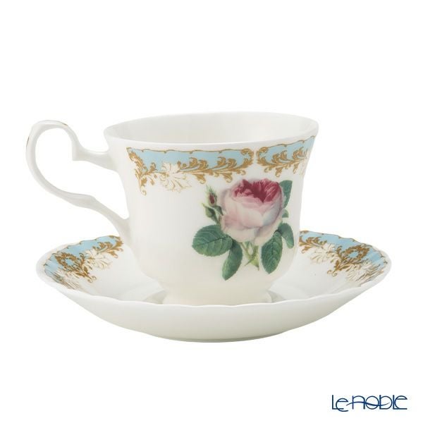 ロイカーカム ビンテージローズ ブルー ティーカップ＆ソーサー（スタンダード） 230ml