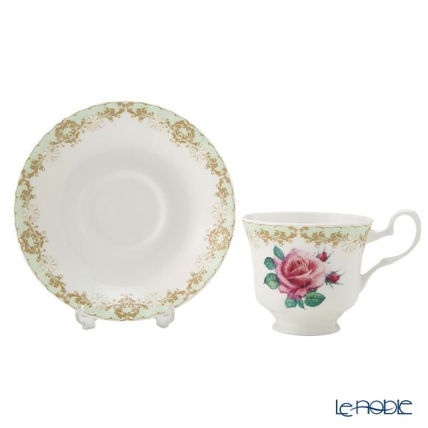 ロイカーカム ビンテージローズ グリーン ティーカップ＆ソーサー（スタンダード） 230ml
