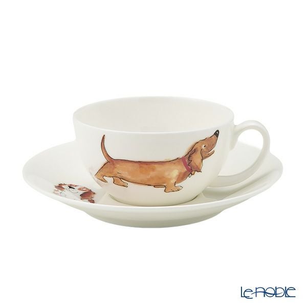 ロイカーカム ドッグ ティーカップ＆ソーサー（1人用ポット付）／ティーフォーワン