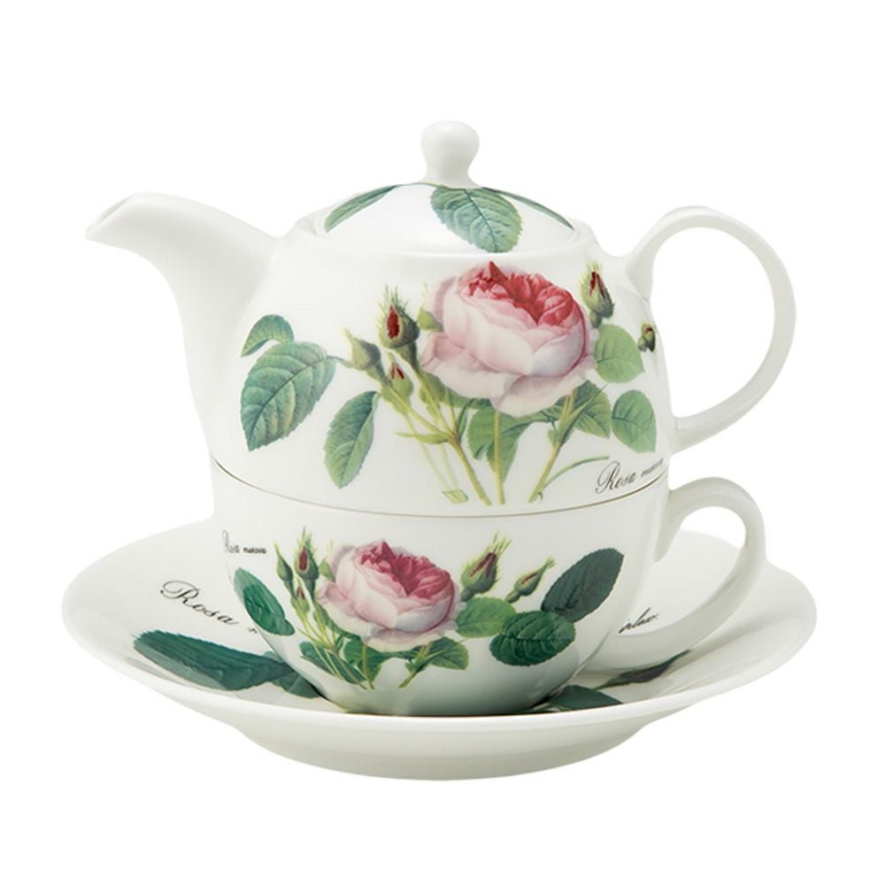 ロイカーカム ルドゥトロサ／ルドゥーテ・ローズ ティーカップ＆ソーサー（1人用ポット付）／ティーフォーワン