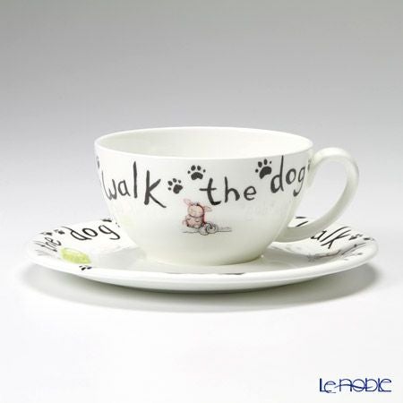 ロイカーカム アニマルファッション ドッグ ティーカップ＆ソーサー（1人用ポット付）／ティーフォーワン