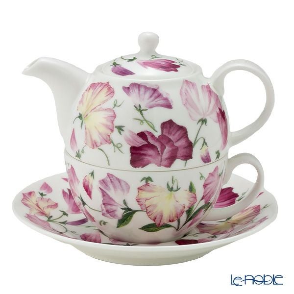 ロイカーカム スイートピー ティーカップ＆ソーサー（1人用ポット付）／ティーフォーワン