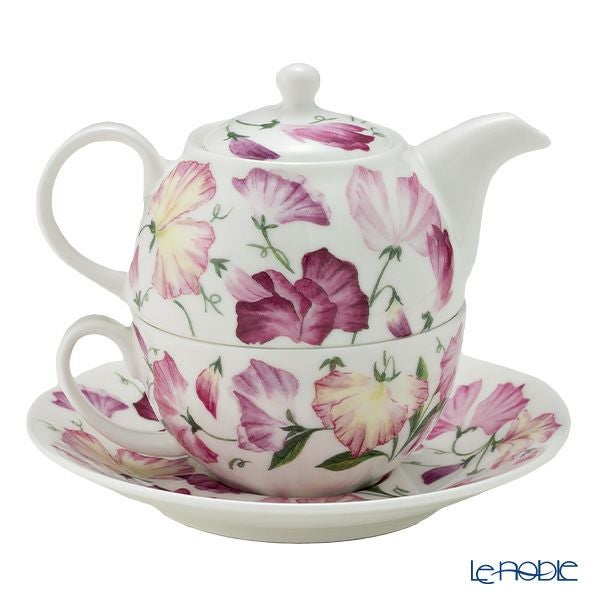 ロイカーカム スイートピー ティーカップ＆ソーサー（1人用ポット付）／ティーフォーワン