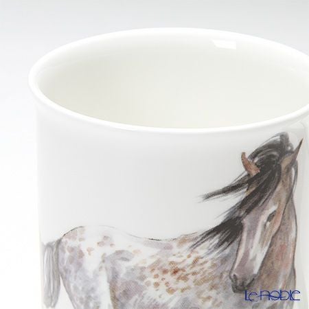 ロイカーカム ホース（2013） ホワイト＆ブラウン こし器付ビーカー 320ml