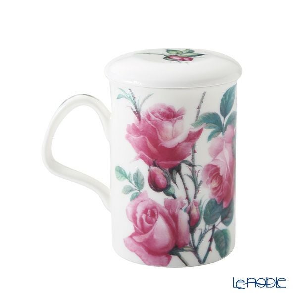 ロイカーカム イングリッシュローズ ピンク こし器付ビーカー 320ml
