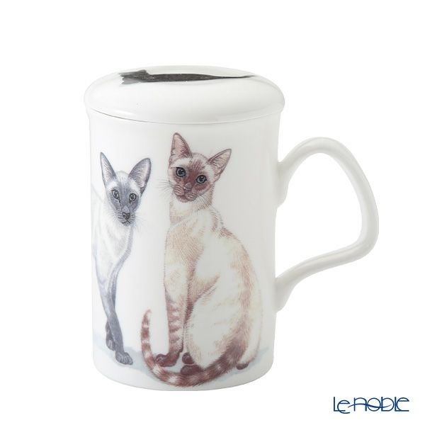 ロイカーカム キャットギャロール Siamese（シャム猫） こし器付ビーカー 320ml