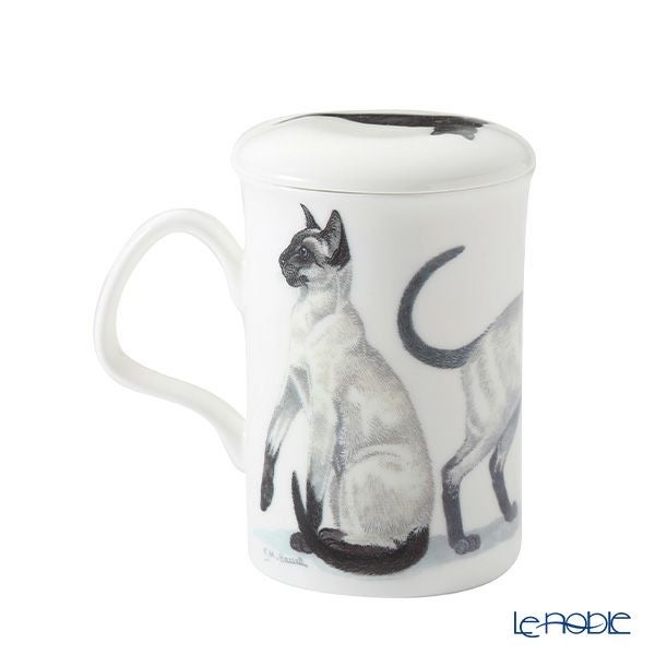 ロイカーカム キャットギャロール Siamese（シャム猫） こし器付ビーカー 320ml