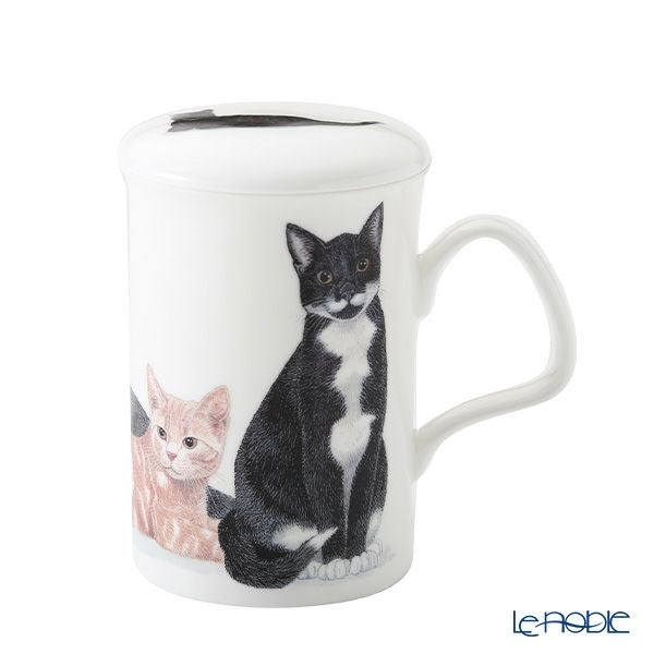 ロイカーカム キャットギャロール Bicolour 2色＆Tricolour 3色 （Moggies） こし器付ビーカー 320ml