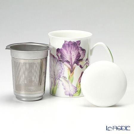 ロイカーカム アイリス 青紫系フラワー3 A こし器付ビーカー 320ml