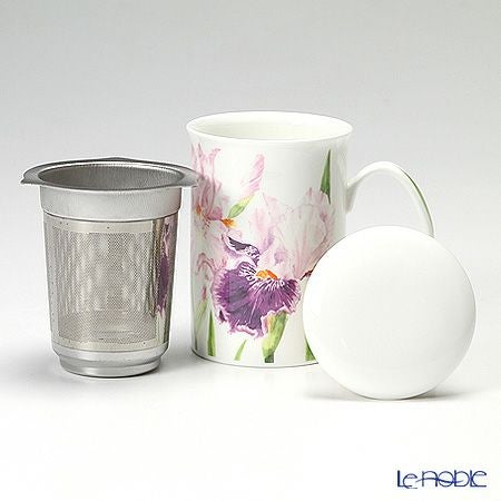 ロイカーカム アイリス 青紫系フラワー1 C こし器付ビーカー 320ml