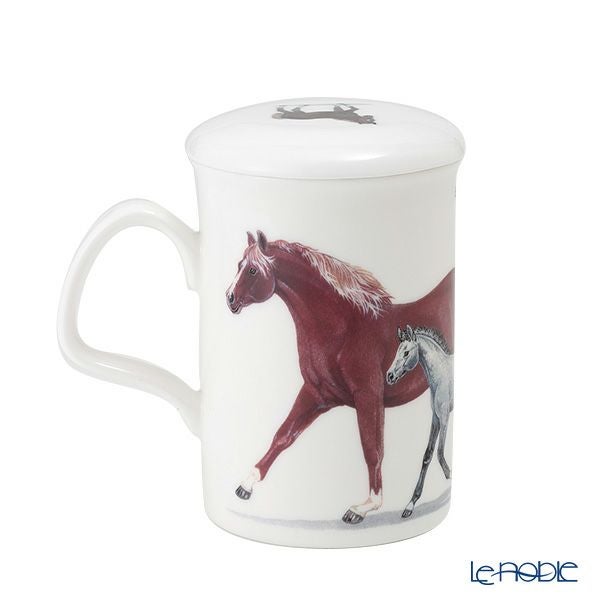 ロイカーカム ホース ブラウン こし器付ビーカー 320ml