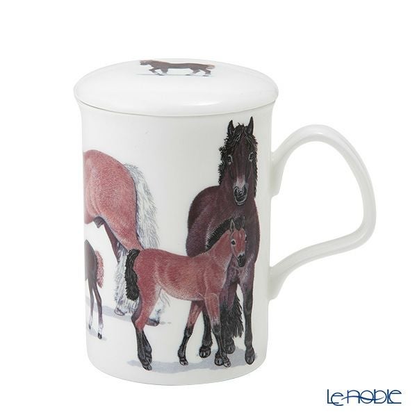 ロイカーカム ホース（親子） ブラウン こし器付ビーカー 320ml