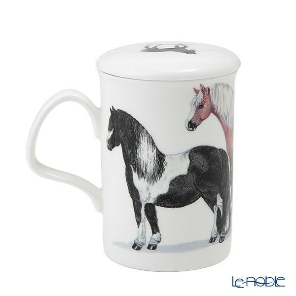 ロイカーカム ホース（親子） ブラウン こし器付ビーカー 320ml