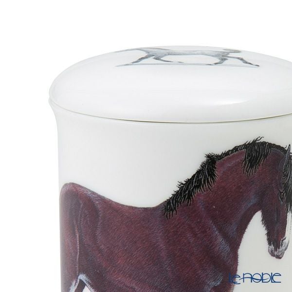 ロイカーカム ホース（親子） ブラック＆ホワイト こし器付ビーカー 320ml