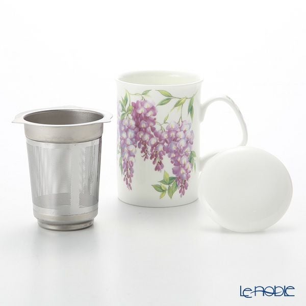 ロイカーカム ウィステリア（藤） こし器付ビーカー 320ml