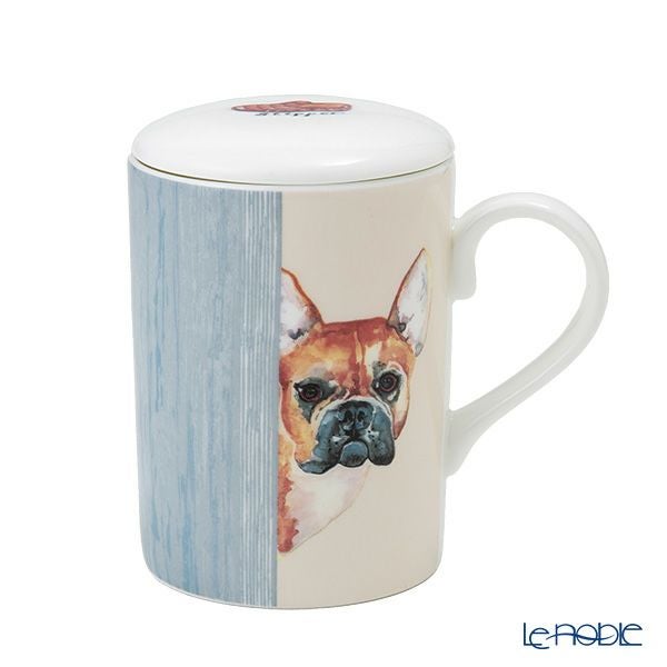 ロイカーカム ドッグスルーザドア（フレンチブルドッグ） こし器付ビーカー・ルーシー 325ml