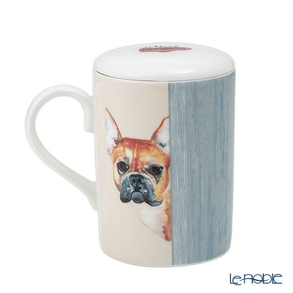 ロイカーカム ドッグスルーザドア（フレンチブルドッグ） こし器付ビーカー・ルーシー 325ml