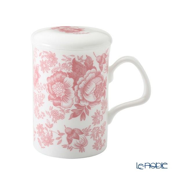 ロイカーカム ビクトリア（ピンク） ビーカー／マグカップ 320ml こし器（茶こし）付き