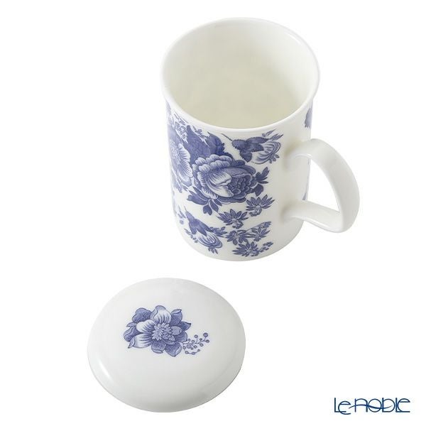 ロイカーカム ビクトリア（ブルー） ビーカー／マグカップ 320ml こし器（茶こし）付き