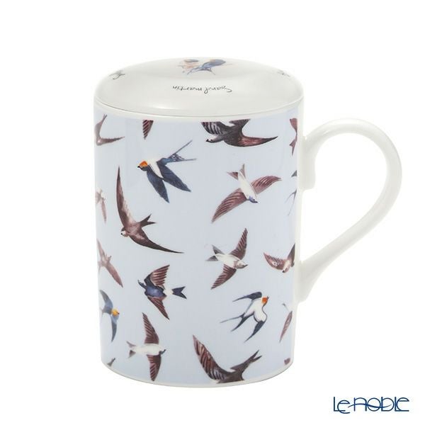 ロイカーカム サマースカイ／ツバメ RSPB ビーカー／マグカップ ルーシー 325ml 蓋＆こし器（茶こし）付き