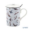 ロイカーカム サマースカイ／ツバメ RSPB ビーカー／マグカップ ルーシー 325ml 蓋＆こし器（茶こし）付き