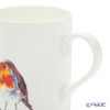 ロイカーカム バード コマドリ（Robin） オレンジブラウン ビーカー／マグカップ ルーシー 325ml 蓋＆こし器（茶こし）付き
