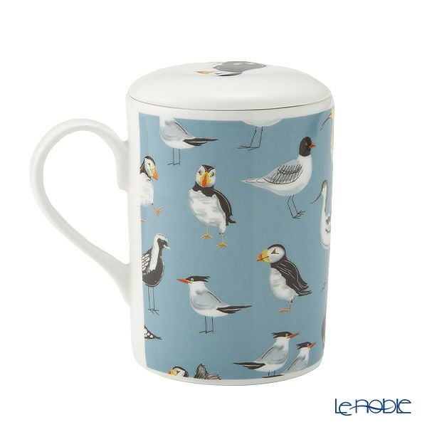 ロイカーカム シーバード ビーカー／マグカップ ルーシー 325ml 蓋＆こし器（茶こし）付き