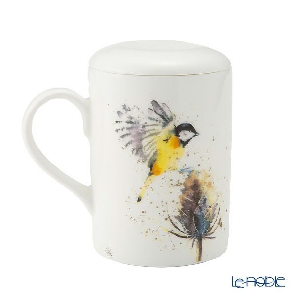 ロイカーカム バード ＆ ティーズル A ビーカー／マグカップ ルーシー 325ml 蓋＆こし器（茶こし）付き